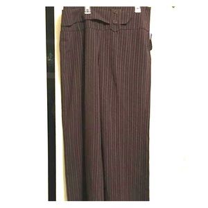 Brown with Light Brown Strip Pants